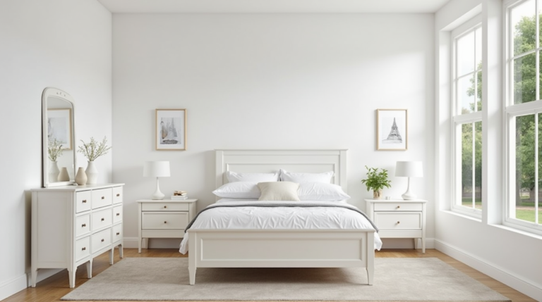 "Discover beautiful white bedroom sets for a sleek, minimalist look."